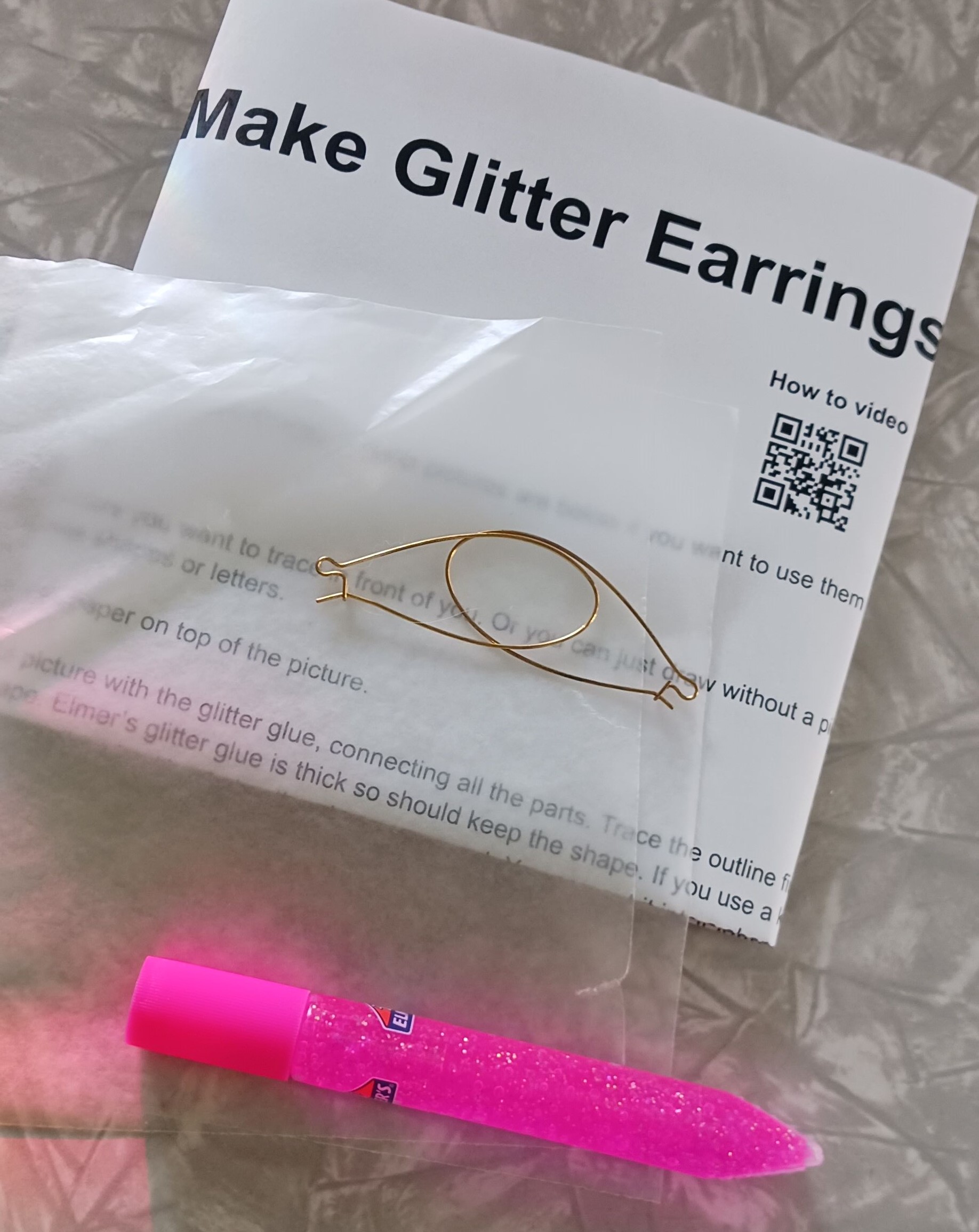 glitter earrings
